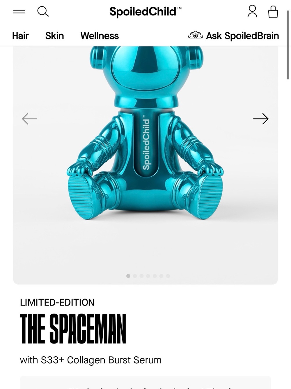 SpoiledChild x Jeremy Scott Spaceman blue astronaut limited edition SOLD out!